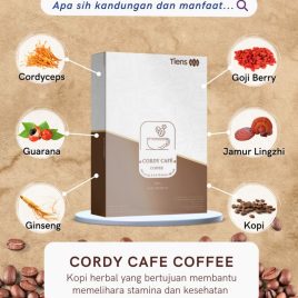 Cordy Cafe Coffe Tiens Kopi Herbal Tianshi